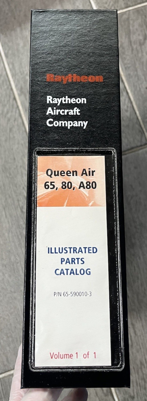 Beechcraft Queen Air 65 80 A80 Illustrated Parts Catalog Raytheon Original