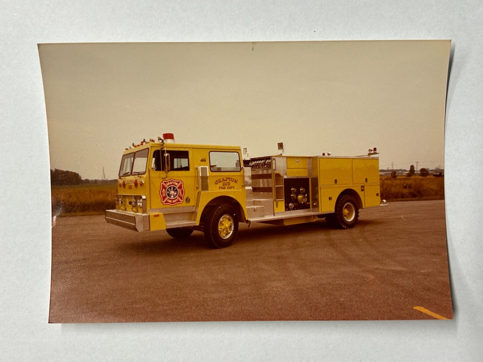 Grafton WI Hendrickson Pierce pumper Factory Fire Apparatus Photo A62