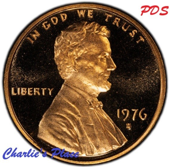 1976-PDS Lincoln Memorial Cent 3-Coin Set
