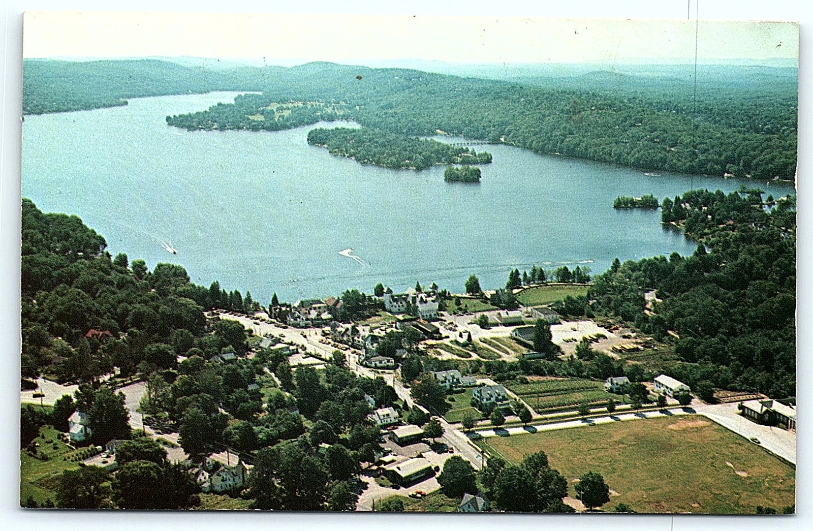 1967 Aerial View Lake Mohawk Sparta, Sussex Co, NJ Postcard