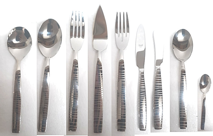 Mepra Tigre Luxury Italian Flatware Various Finishes Sold Individually $35 minim