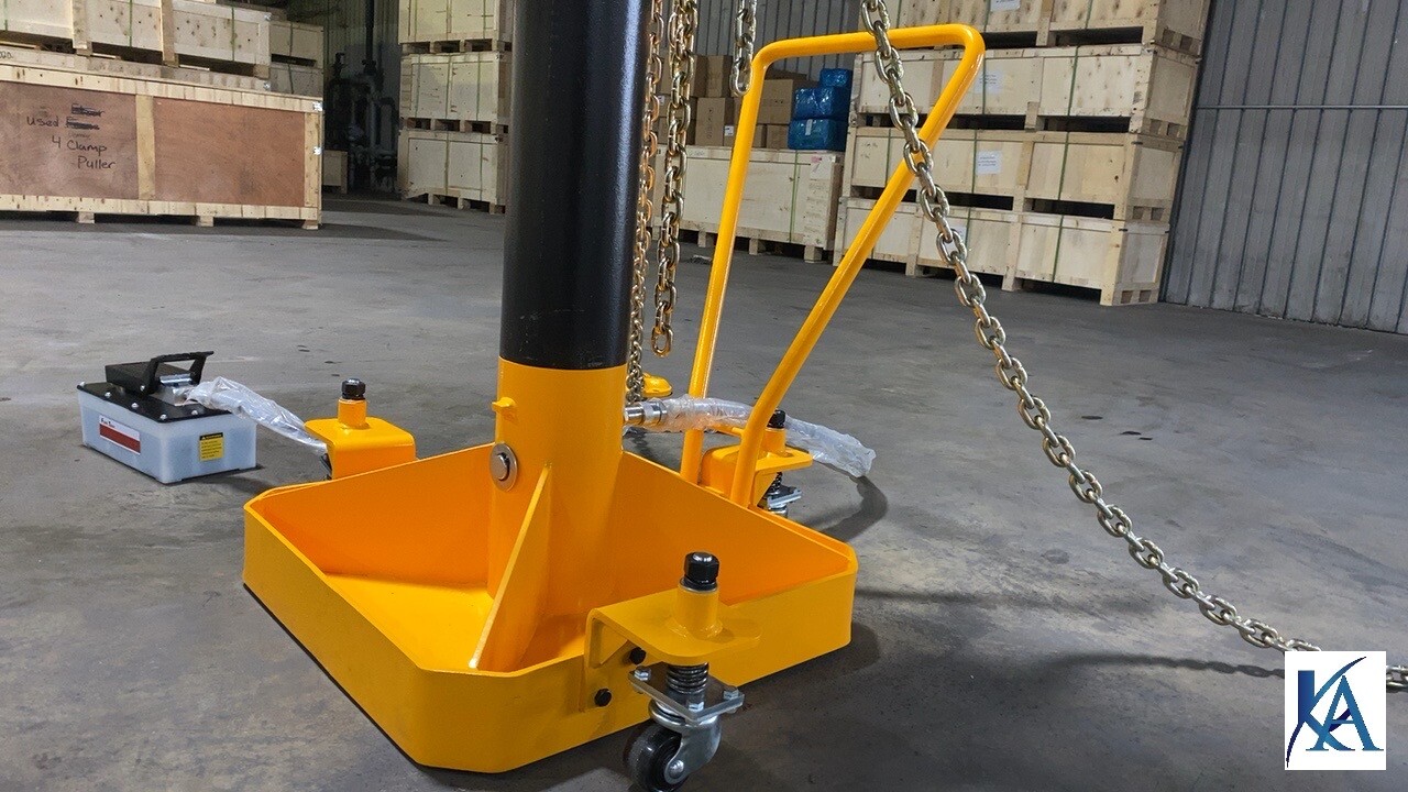 10 TON Portable Puller Auto Body Frame Machine FREE CHAINS,ANCHOR POTS,FOOT PUMP