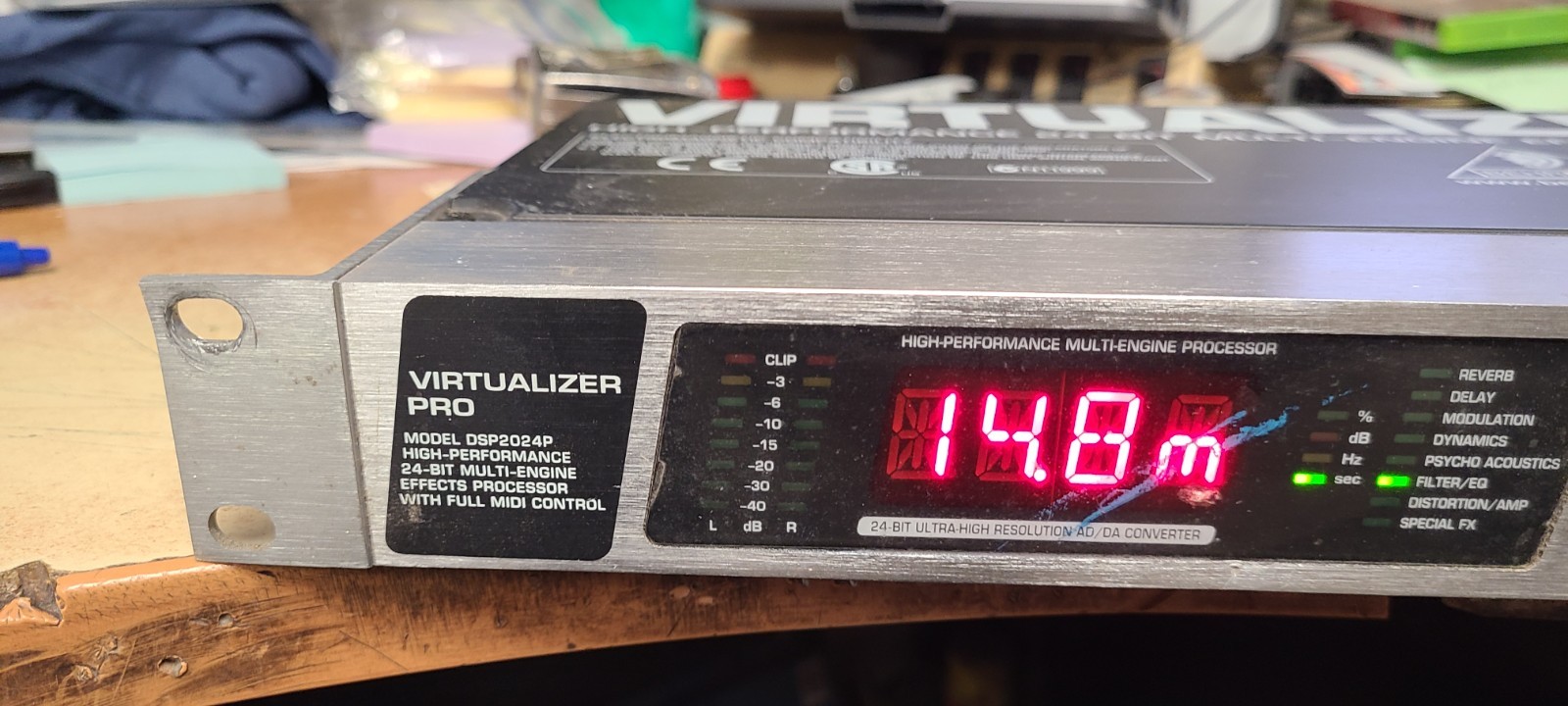 BEHRINGER Virtualizer Pro Model DSP2024P Effects Processor Tested Working