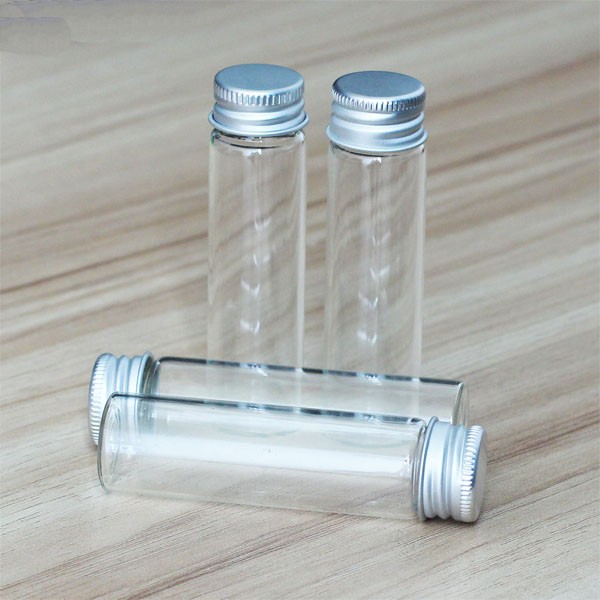 20ml Storing Essential 5-100pcs Aluminum Candy Glass Bottles DIY Crafts Jars