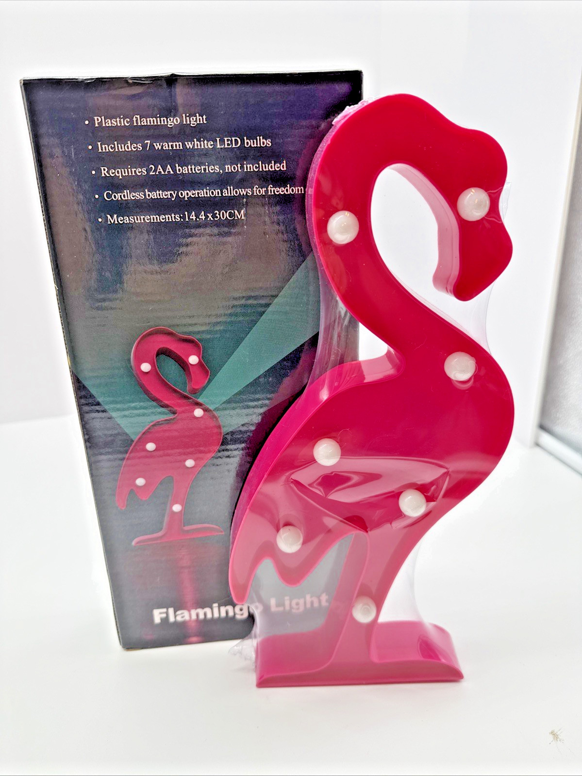 Plastic Flamingo light Battery Powered 7 LED Lights