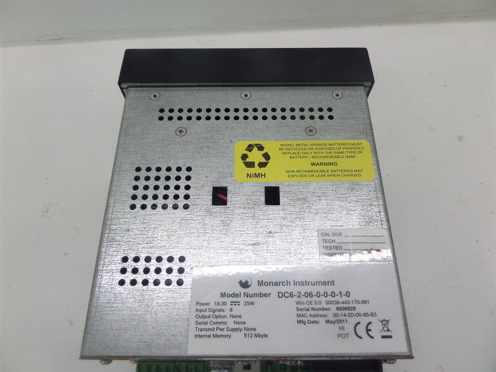 Monarch Instruments DataChart 6000 Recorder DC6-2-06-0-0-0-1-0
