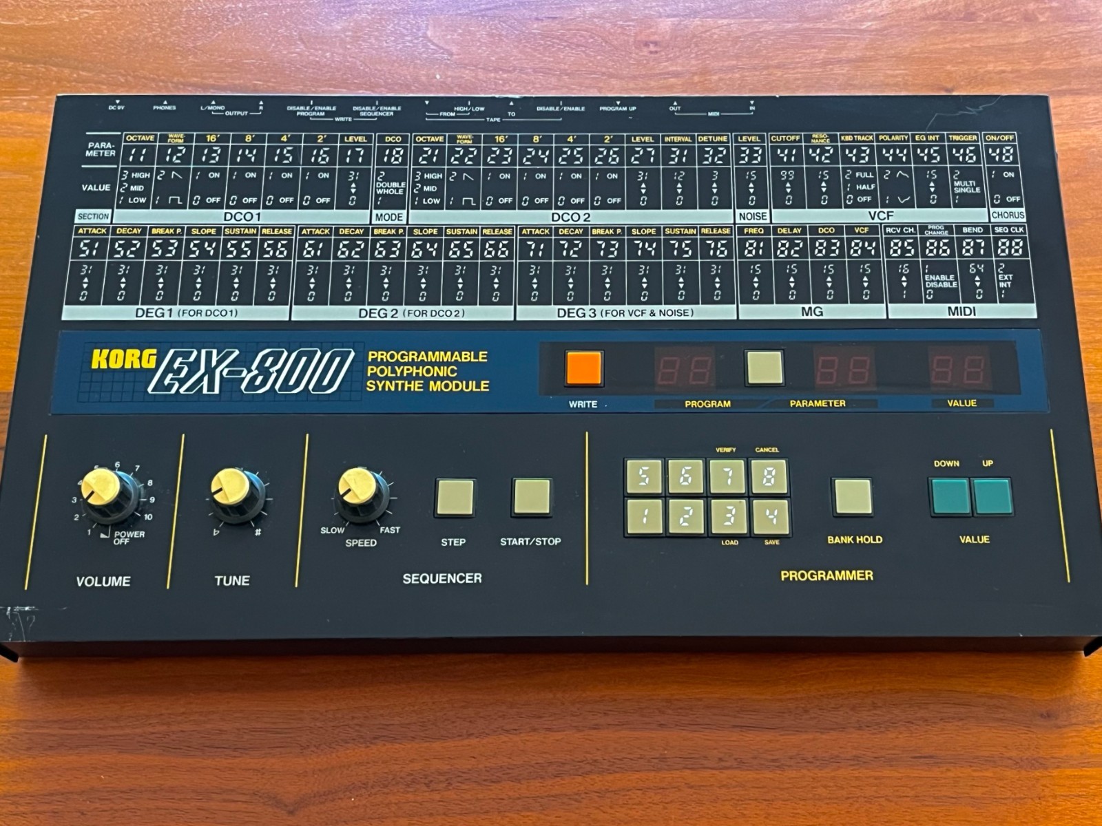 Korg EX-800 MIDI Synth Poly800