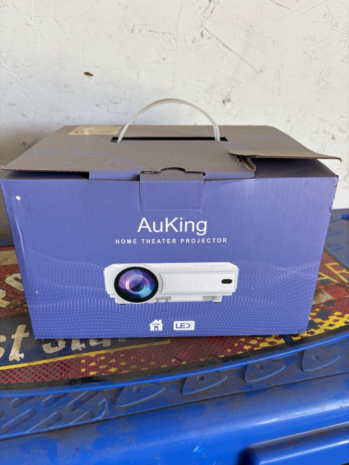 AuKing Projector, 2023 Upgraded Projector, Full HD 1080P Home Theater Video
