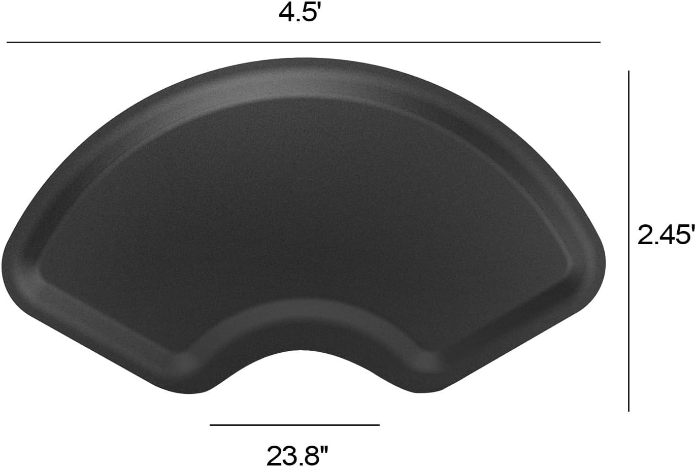 Barber Shop Chair Mat 4.5′ x 2.45′ Anti-Fatigue Floor Mat Salon Mat-Black Sector
