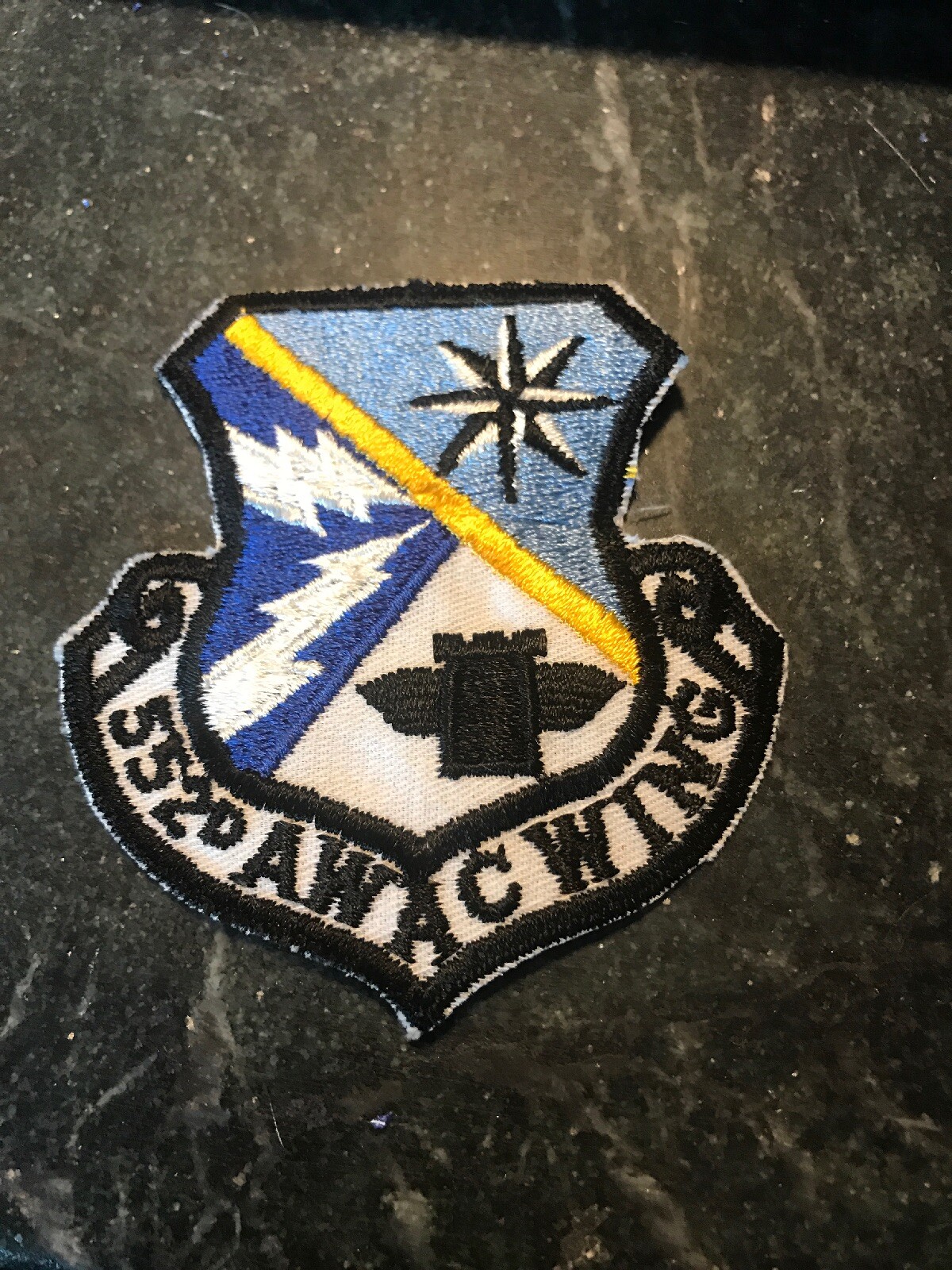552nd AWAC Squadron Wing Rare 70s 80s Patch 3” USAF AFB Cold War Vtg