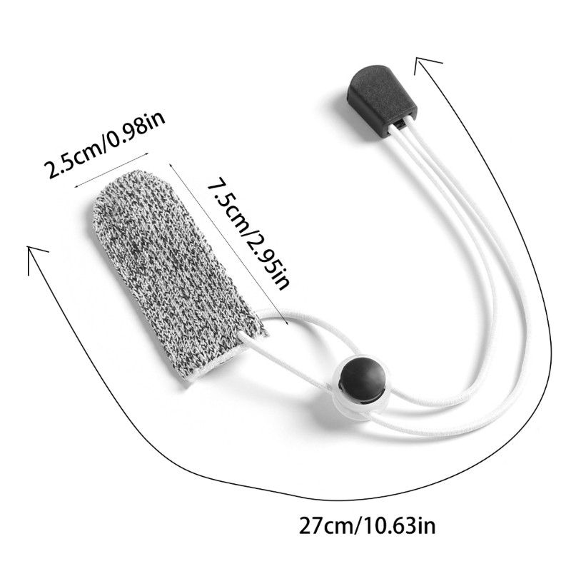 Adjustable Cut Resistant Finger Sleeve Elastic Comfortable Design For Crafting