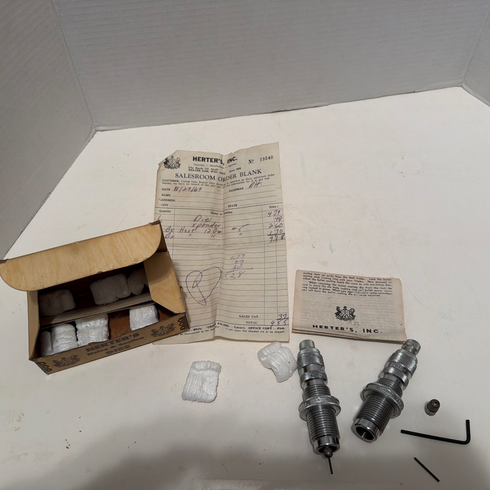 Herter's  Vintage Sizing and Seating Dies 30.06 Reloading