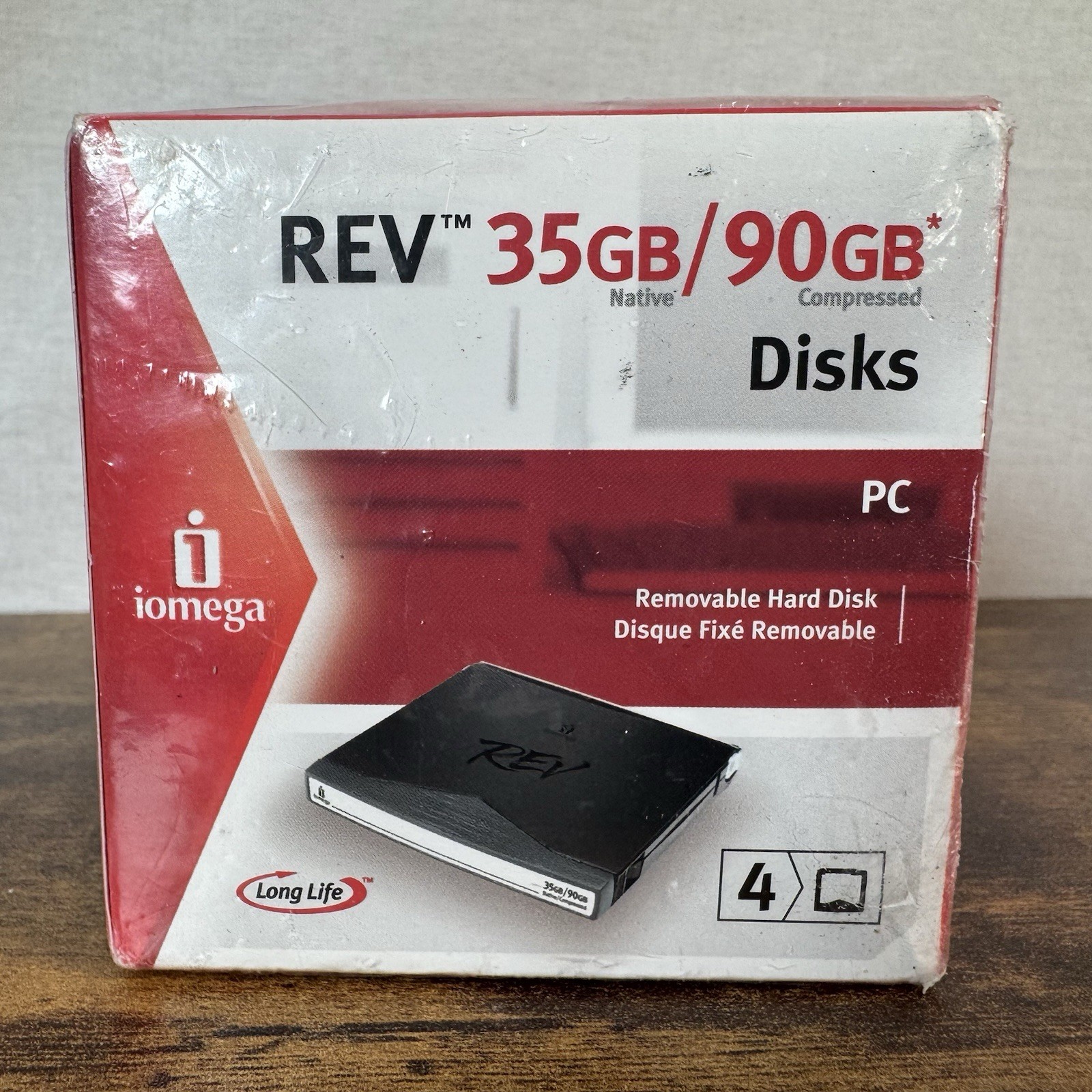 iomega REV 35GB/90GB 4 Pack -NEW/Factory Sealed - NOS