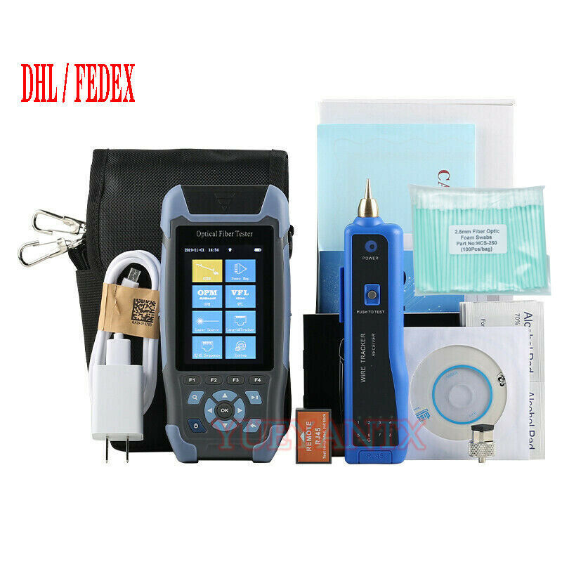 Pro mini OTDR Fiber Optic Reflectometer with 9 Functions VFL OLS OPM Event Map