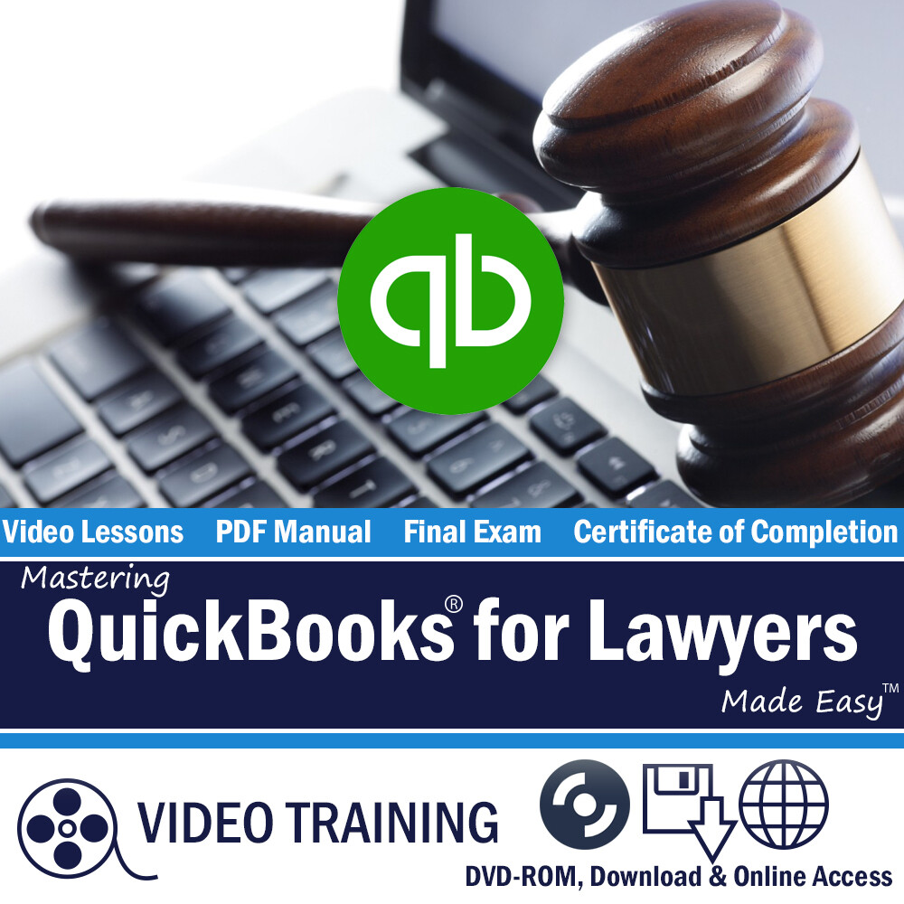 Learn Intuit QUICKBOOKS PRO FOR LAWYERS 2016 Training Tutorial DVD-ROM Course