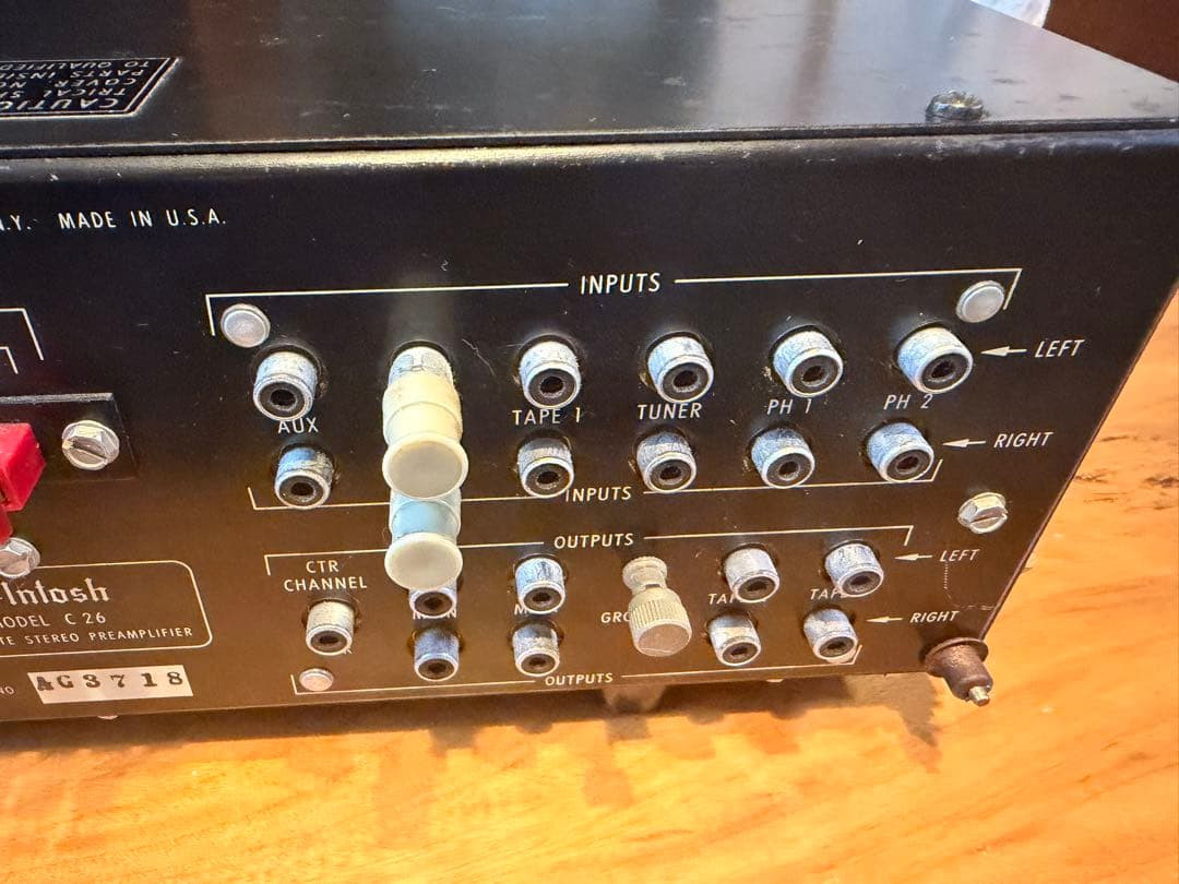 McIntosh c26 Solid State Preamplifier Working Confirmed