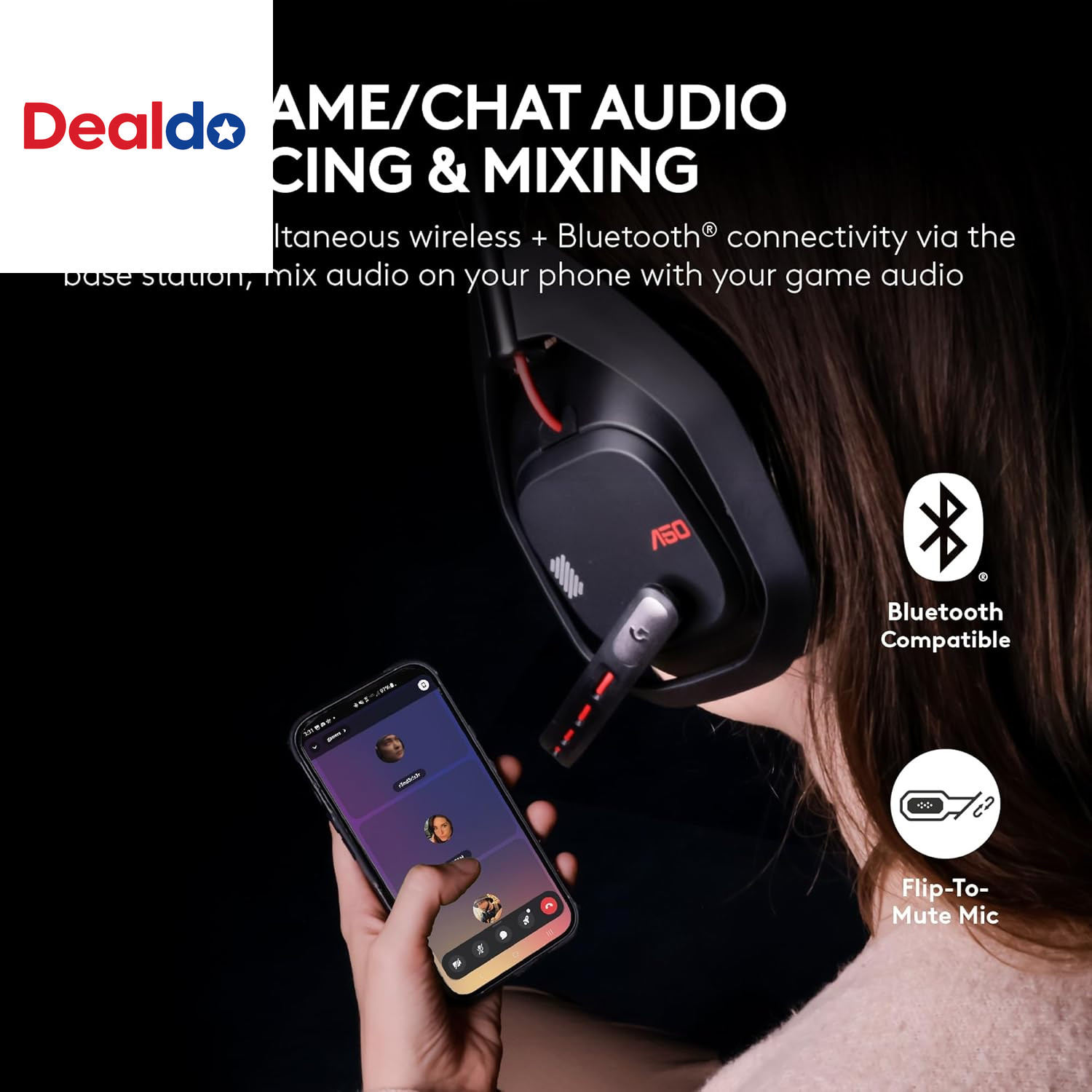Astro A50 Multi-Platform Wireless Gaming Headset + Base Station for Ps5/Xbox/Pc: