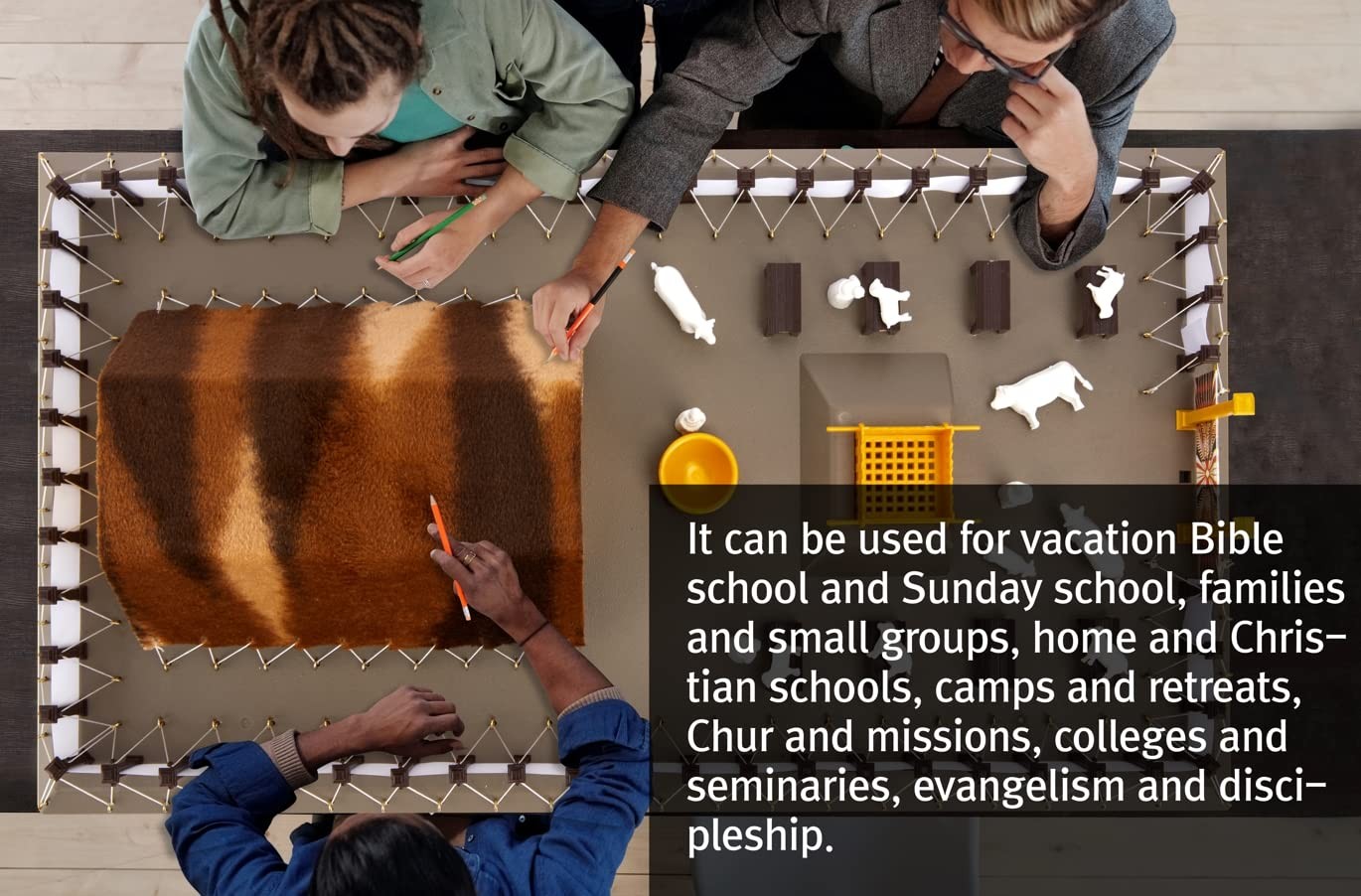 RaoNEE The Tabernacle Model Kit - Teaching and Learning Resource Large, brown