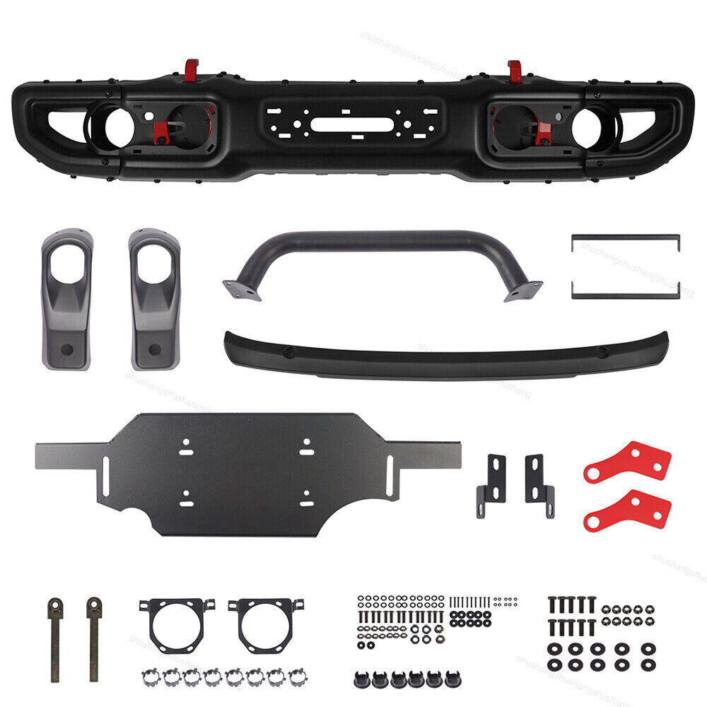 For 18-23 Wrangler JL Rubicon Gladiator 10th Style Rubicon Steel Front Bumper