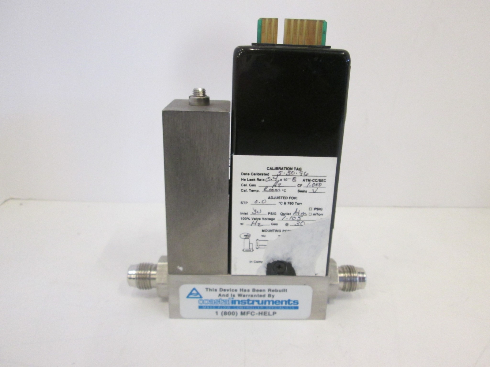 Unit Instruments, UFC-1100A, Mass Flow Controller, 10 SLM, H2, Used