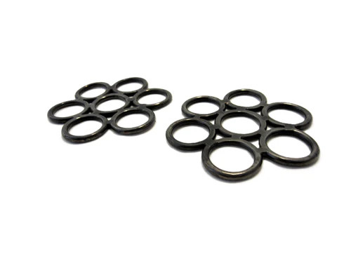Antique Black - Bitless Bridle Flower