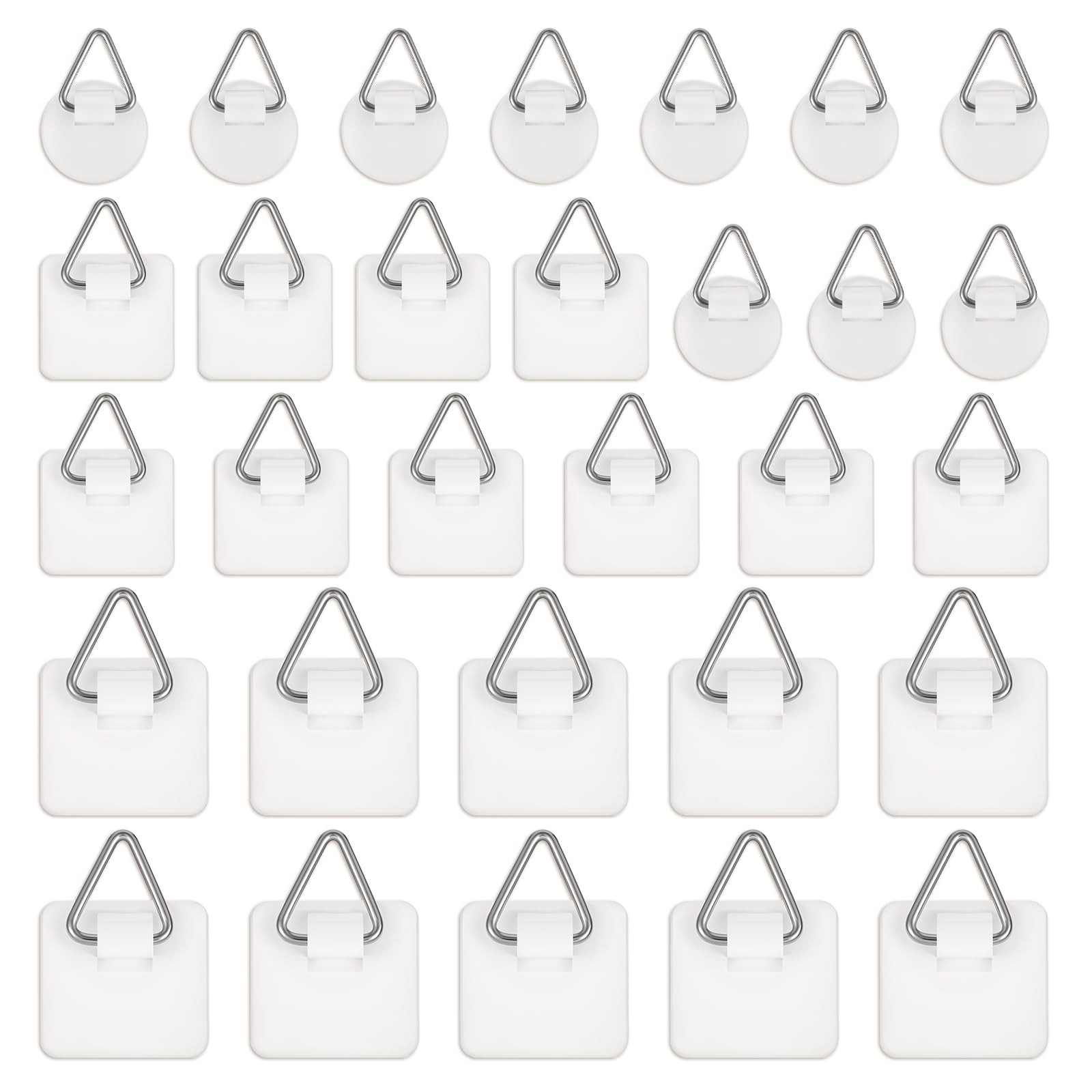 30 Pack Adhesive Picture Hanger Picture Hanging Hooks Without Nails Invisible Ad
