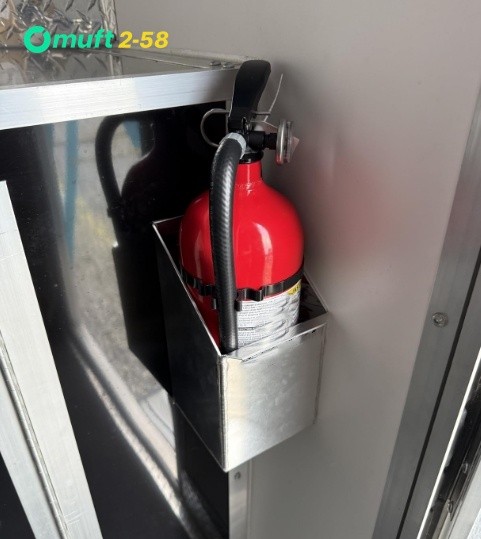 Aluminum Fire Extinguisher Holder Bracket Rack for Trailer Garage Shop Silver