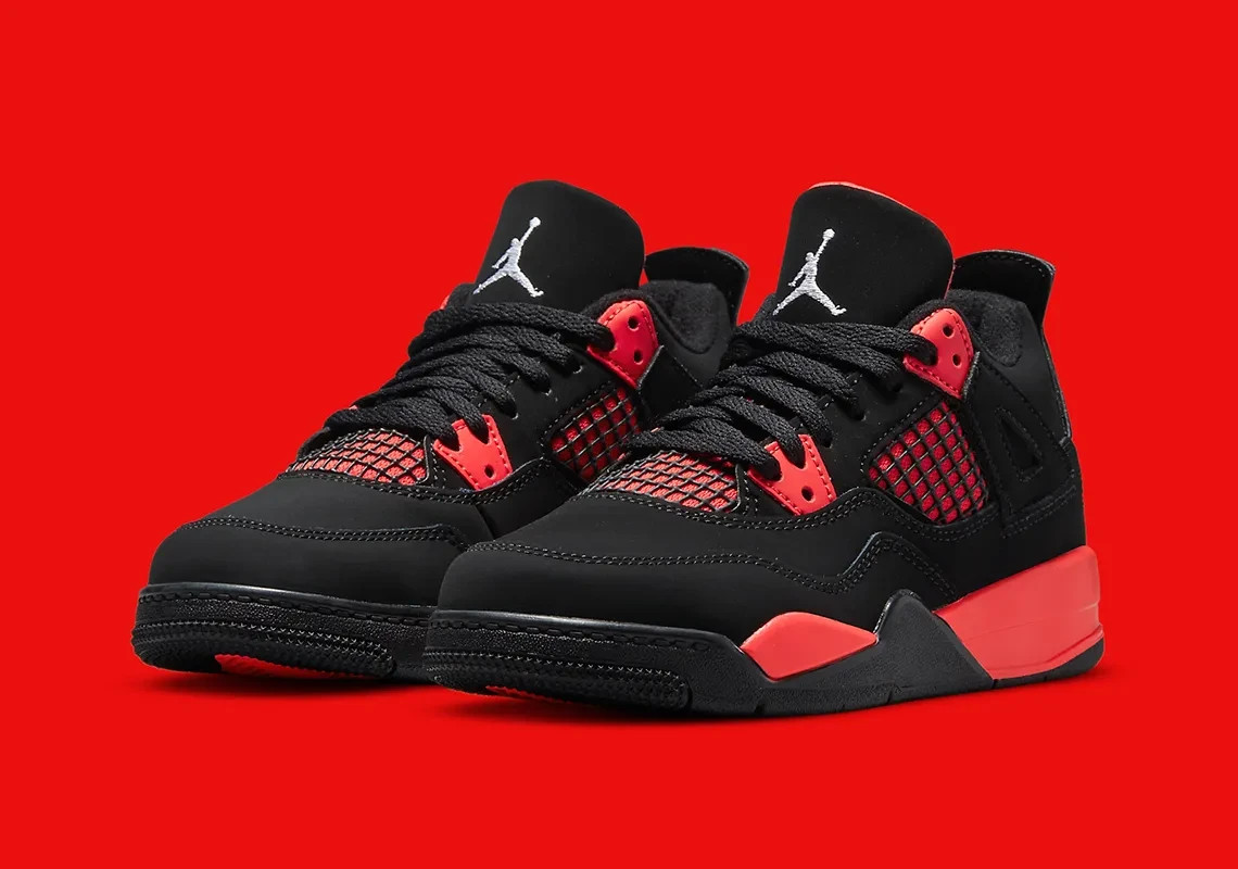 Jordan 4 Retro "Red Thunder" Kids Size US (8C-3Y)