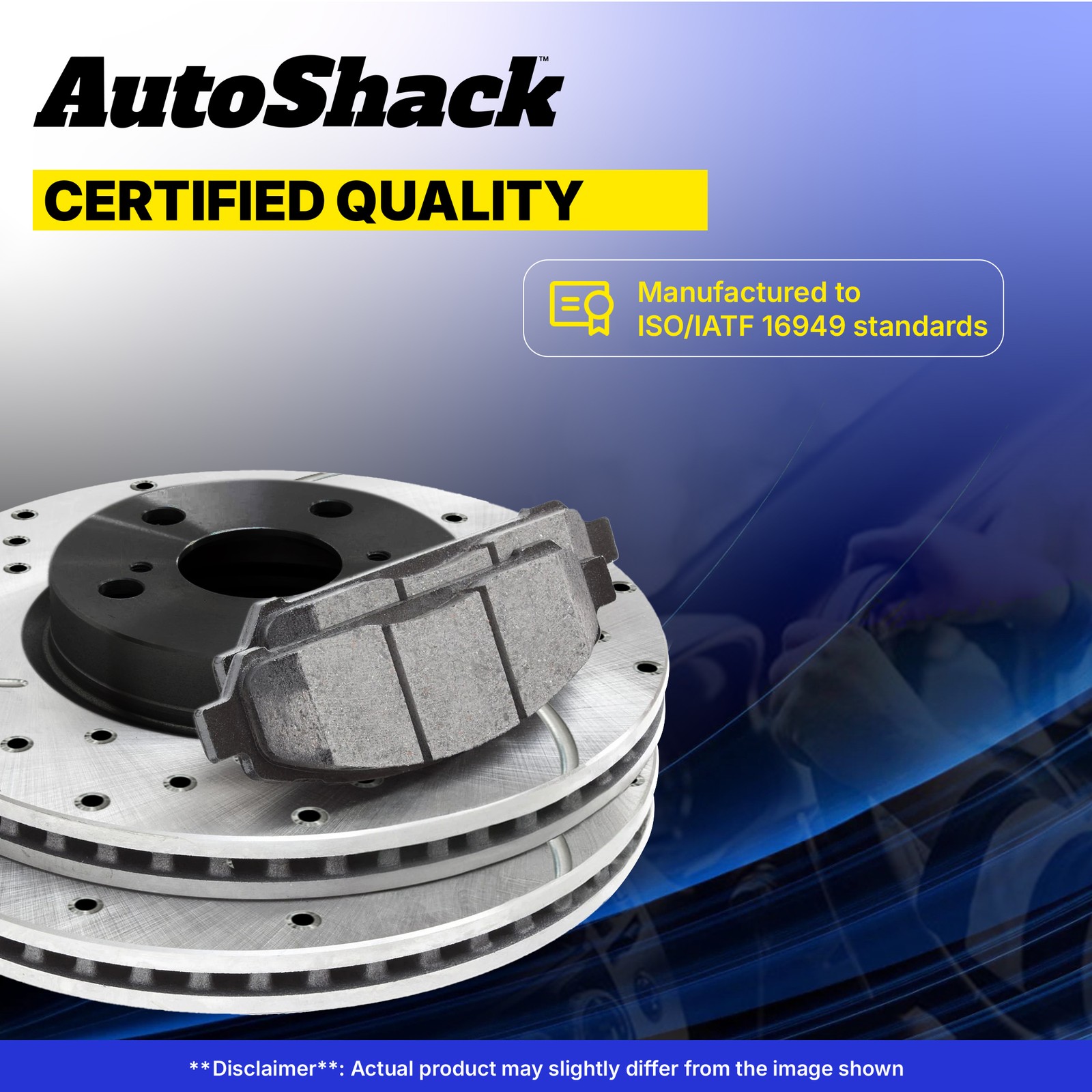 Front Drilled Disc Rotors Ceramic Brake Pads for Ford Escape Volvo S40 C70
