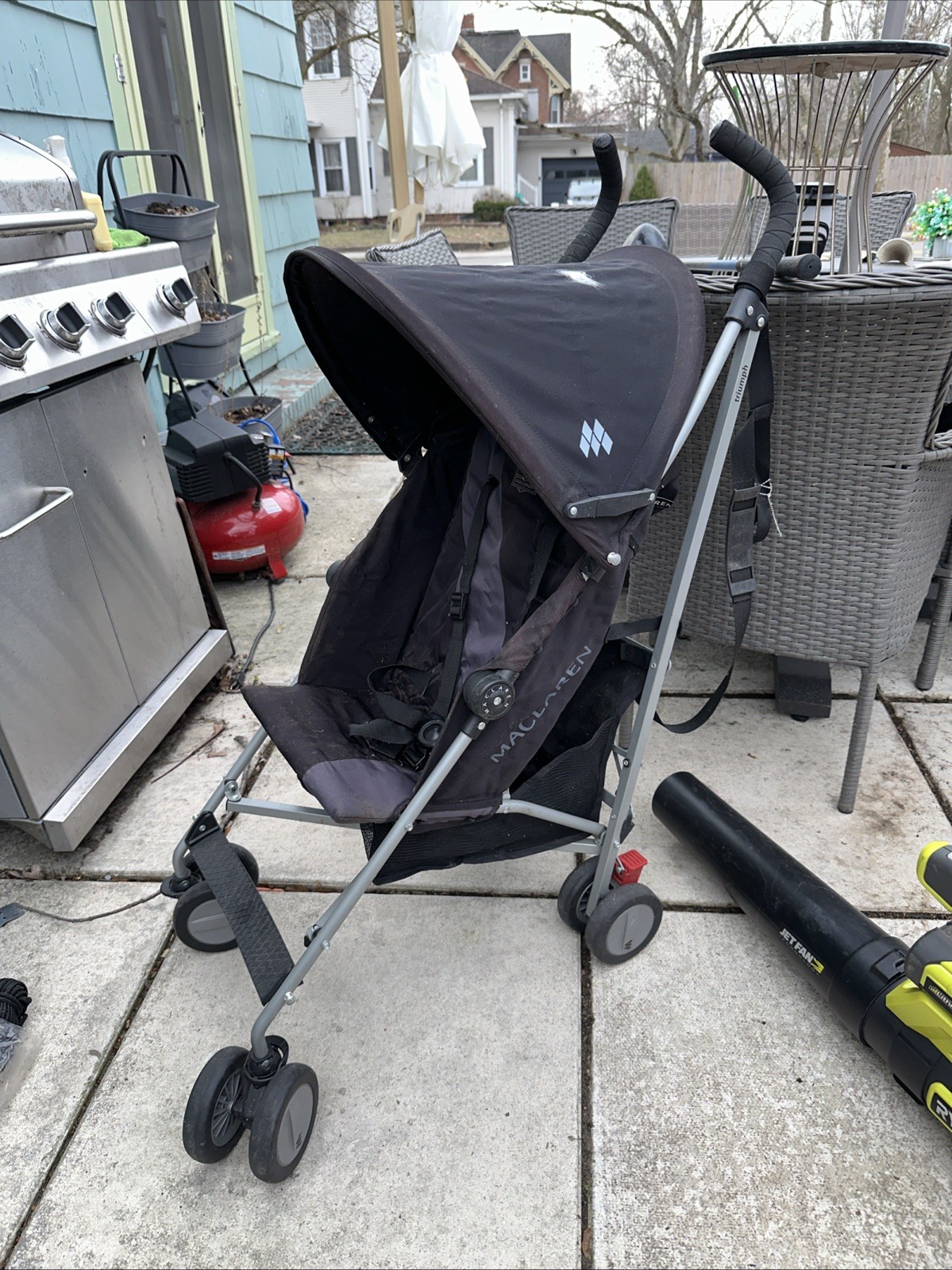 Maclaren Triumph Umbrella Stroller Black Lightweight