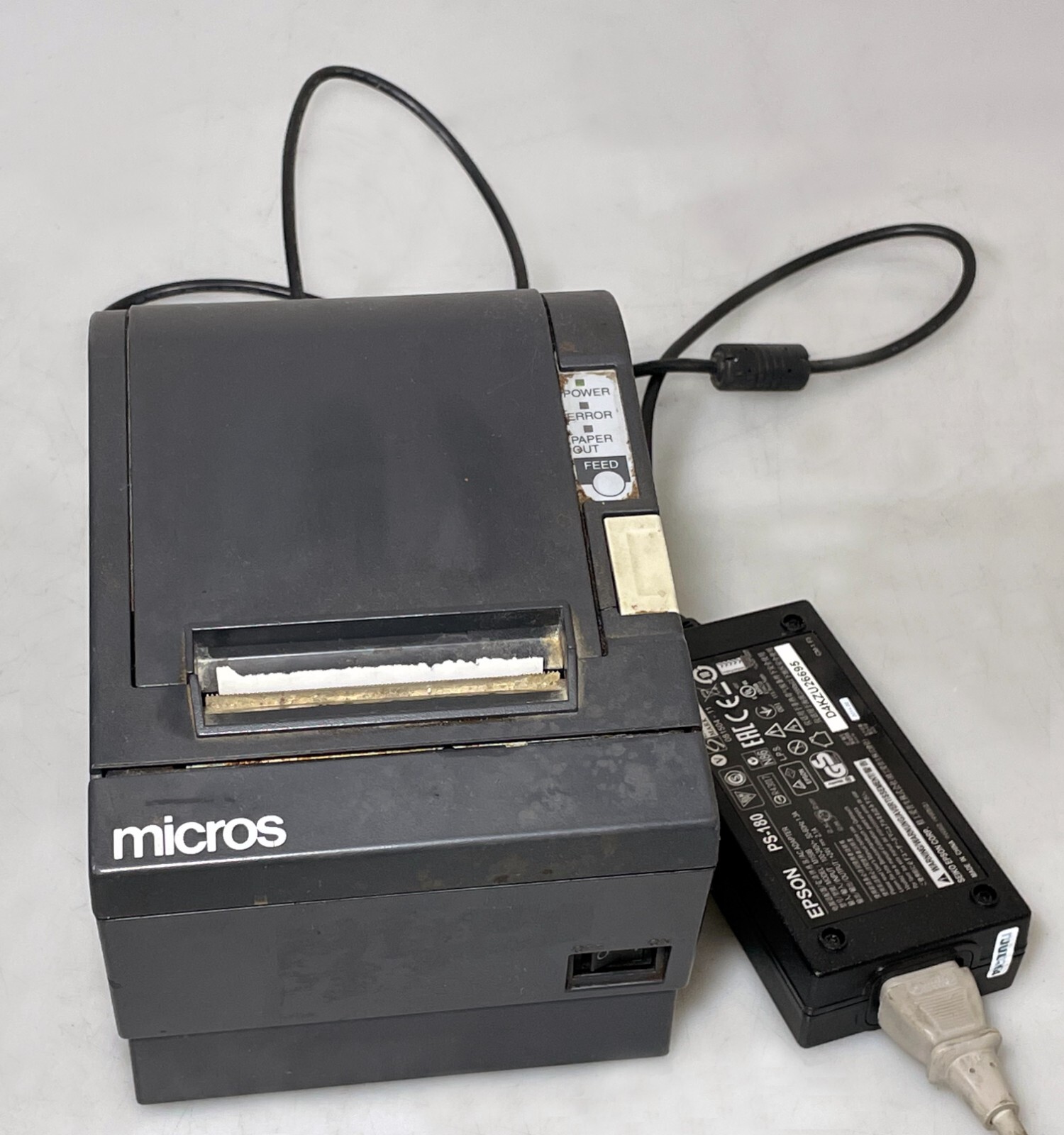 Epson TM-T88II M129B Thermal Printer Micros IDN INTERFACE PS-180 Power Supply