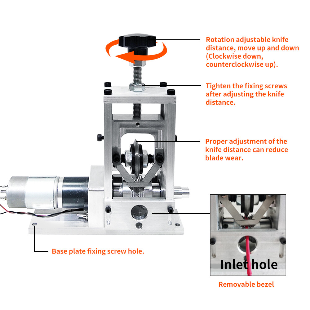 2 In 1 Electric & Manual Portable Wire Stripping Machine Powered Cable Stripper