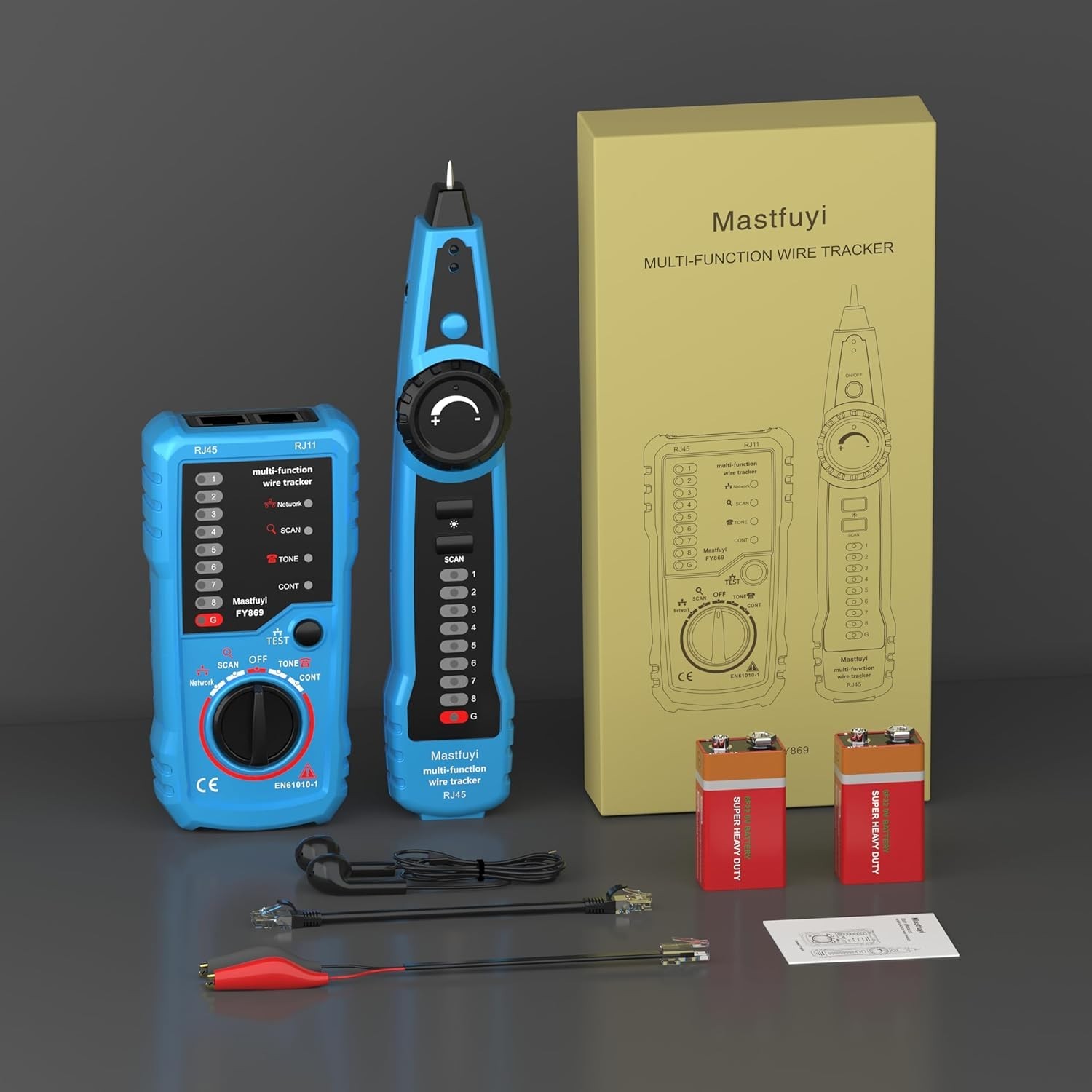 Multifunction Network Cable Tester & Line Finder for RJ11/RJ45 - Portable Design