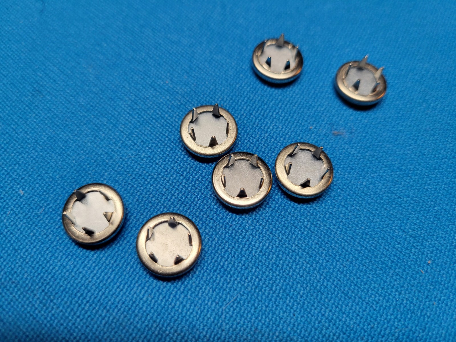 White 1510-15 Standard Solid Snaps Fasteners Prong Ring Snaps (Cap Only)