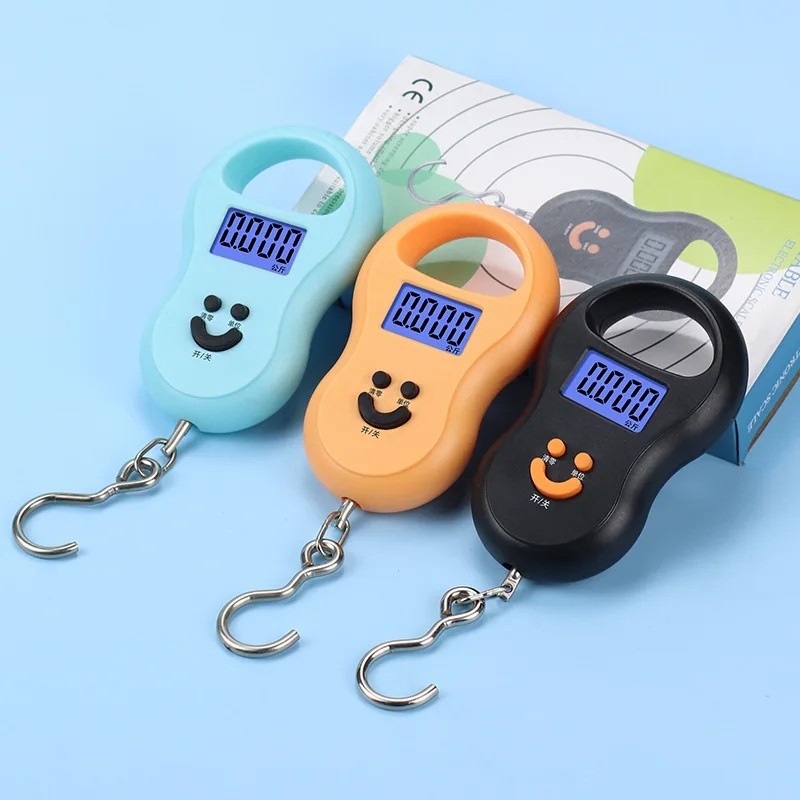 50kg 110lb Digital Hanging Scale Portable Luggage Fishing Weight LCD Hook Scale