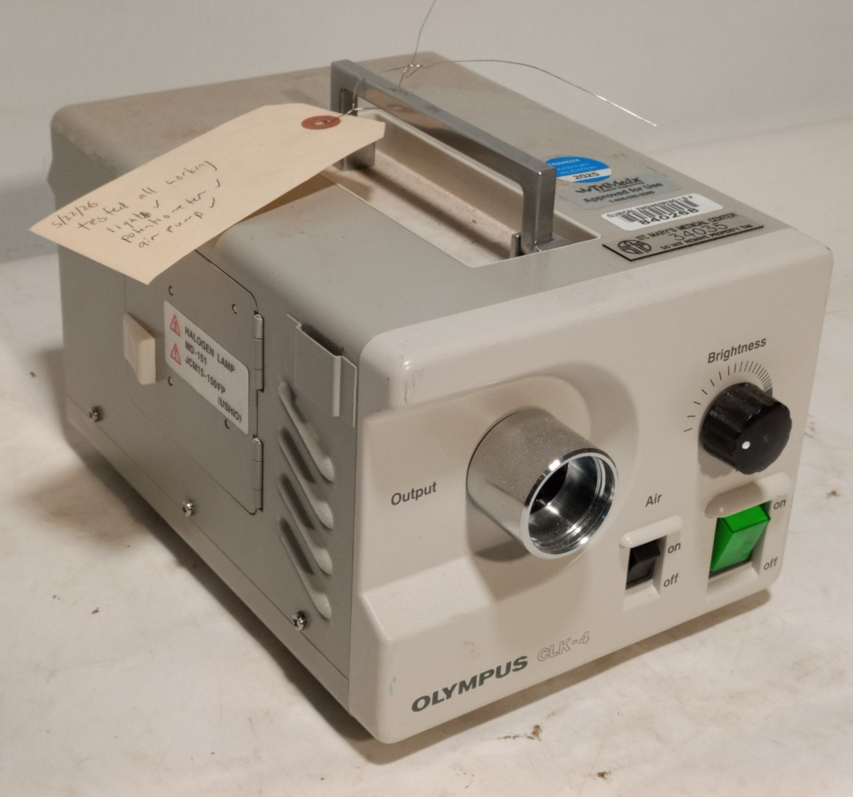 Olympus Medical Systems Corp. CLK-4 Halogen Light Source 1.7A, 120VAC, 50/60Hz