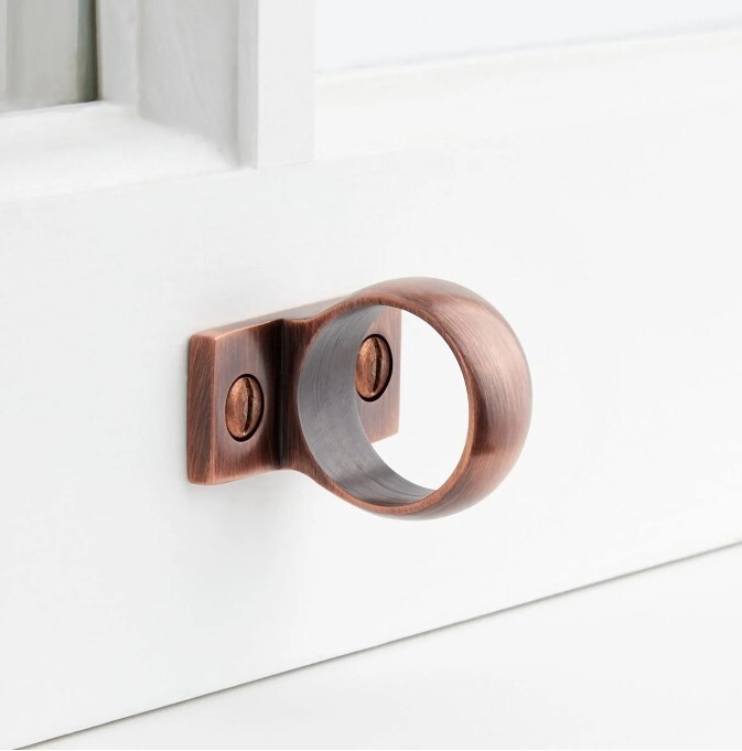 Signature Hardware 473677 Window Sash Loop - Brass, Antique Copper