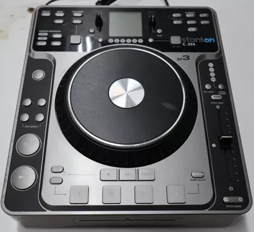 Stanton C.324 Tabletop DJ Turntable Mixer CD Player DOOR ISSUES FOR PARTS