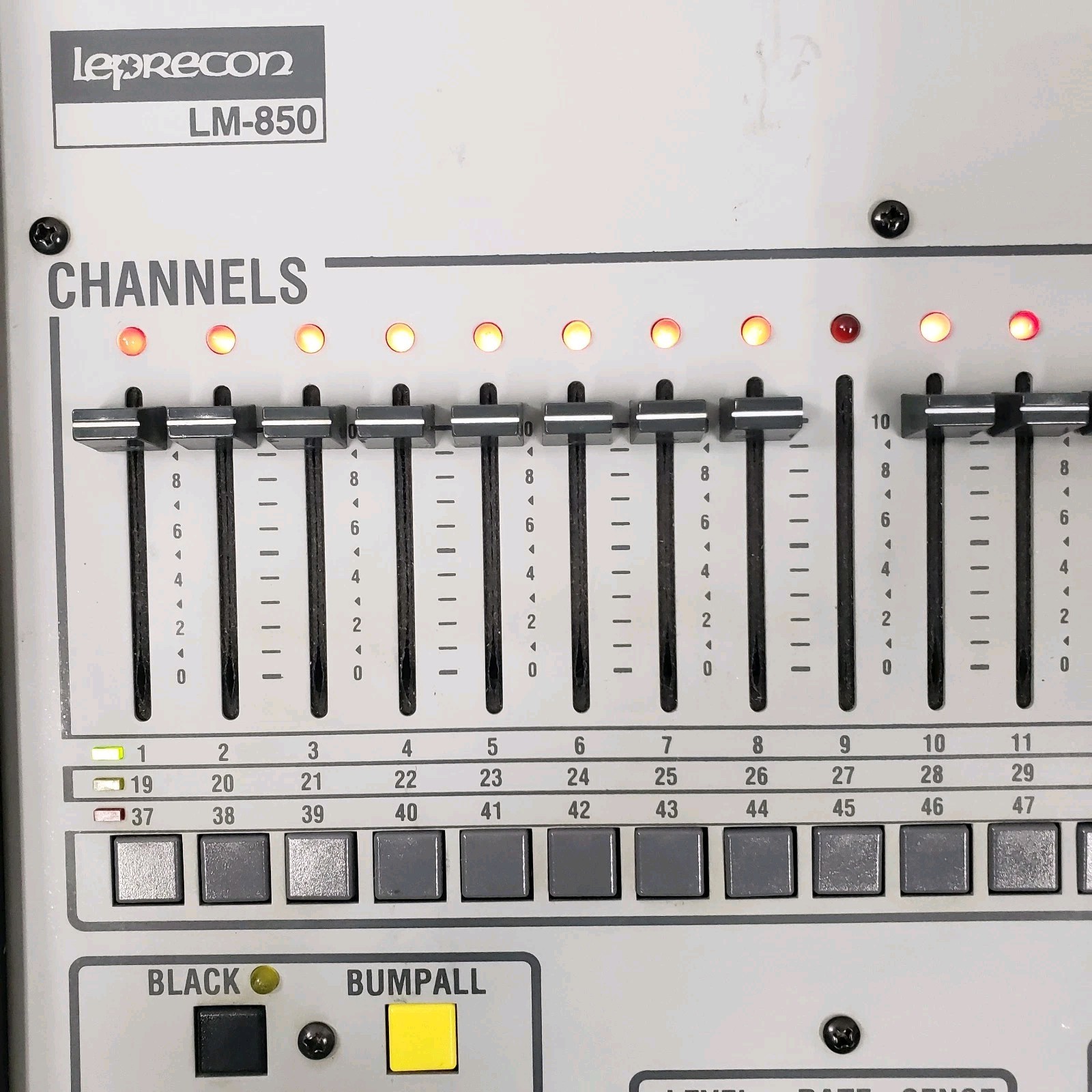 *UNTESTED* Powers Up - Leprecon LM-850 MIDI Light Board Control Console *PARTS*