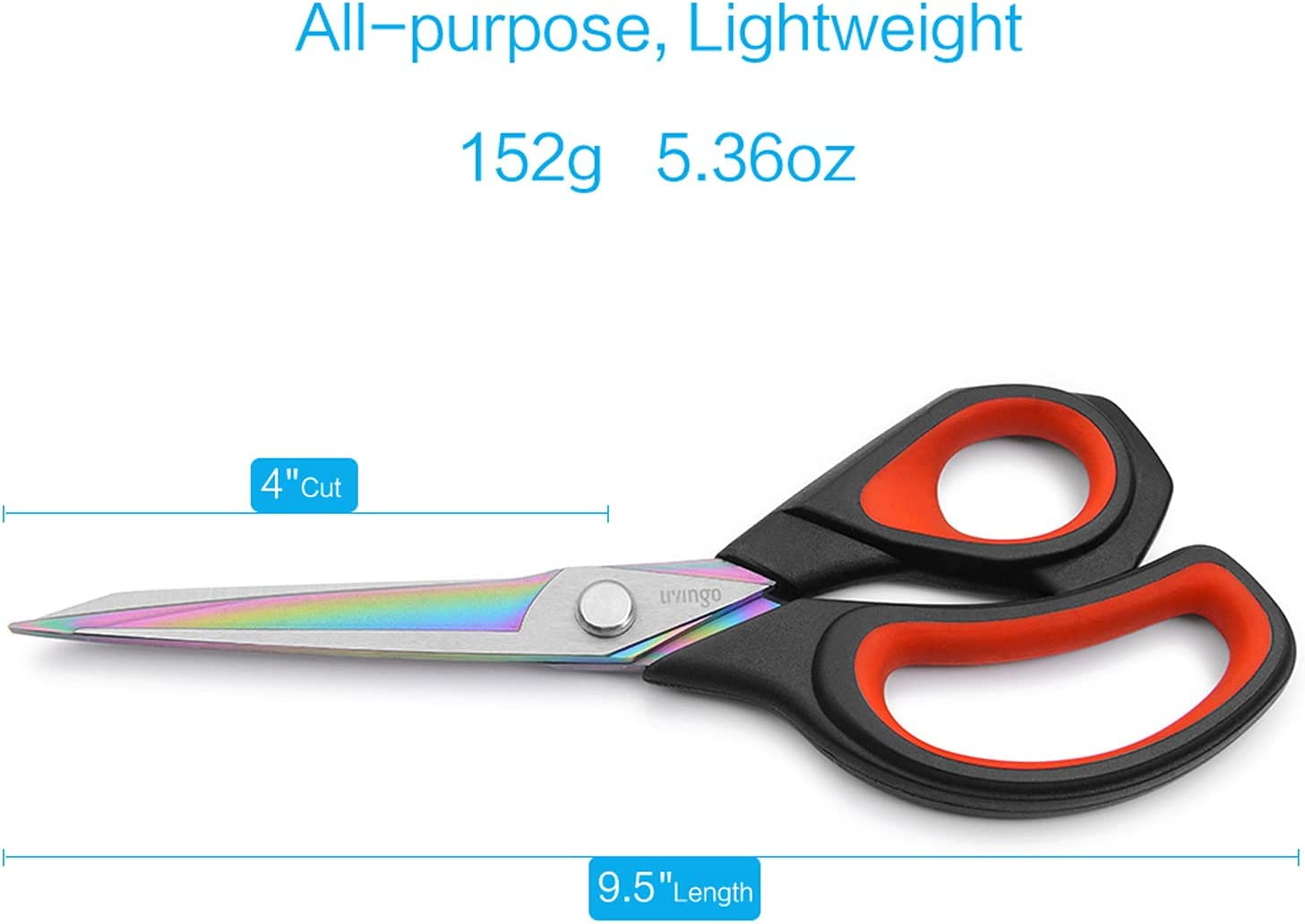 Premium Tailor Scissors Multi-Purpose Titanium Coating Forged Stainless Steel