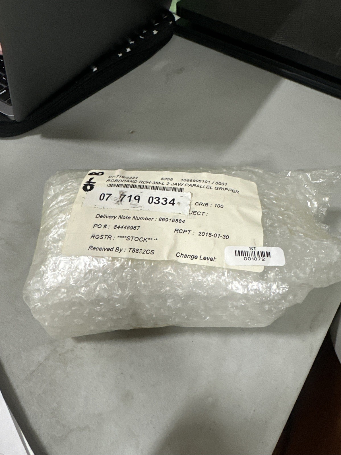 NEW! ROBOHAND RDH-3M-L 2 JAW PARALLEL GRIPPER