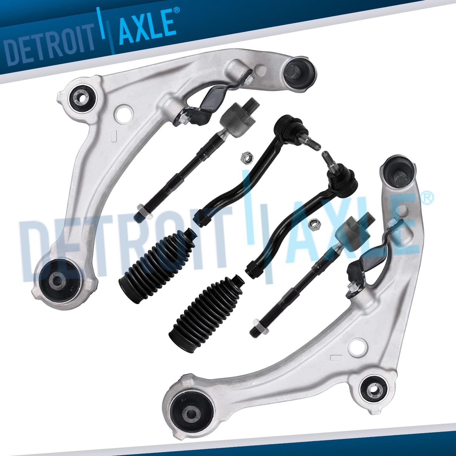 8pc Front Lower Control Arms Tie Rods Suspension Kit for 2007-2013 Nissan Altima