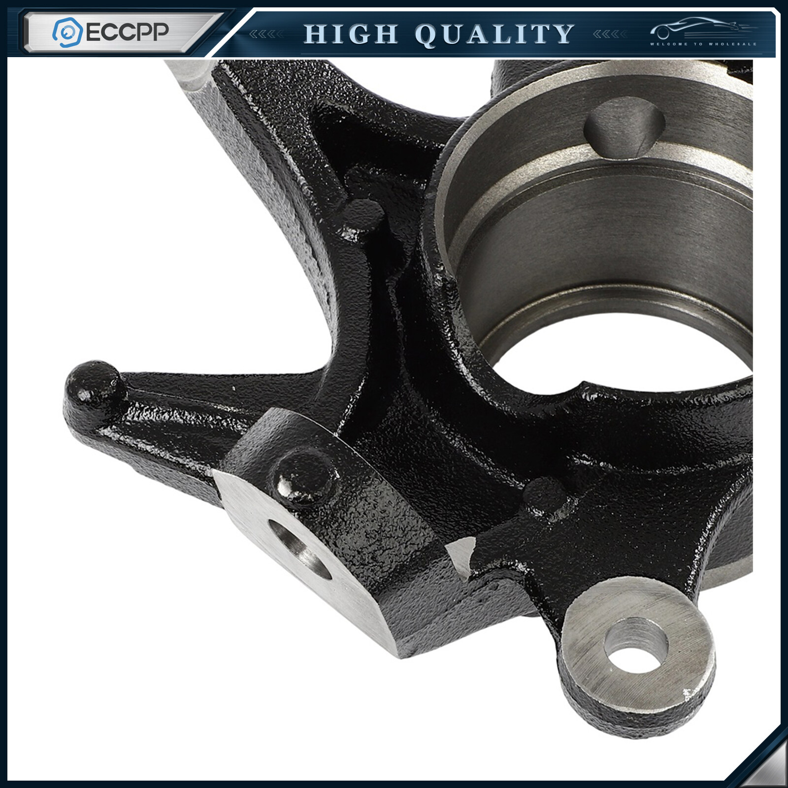 1Pc Front Driver Side Steering Knuckle For Hyundai Elantra Veloster 2013-2014