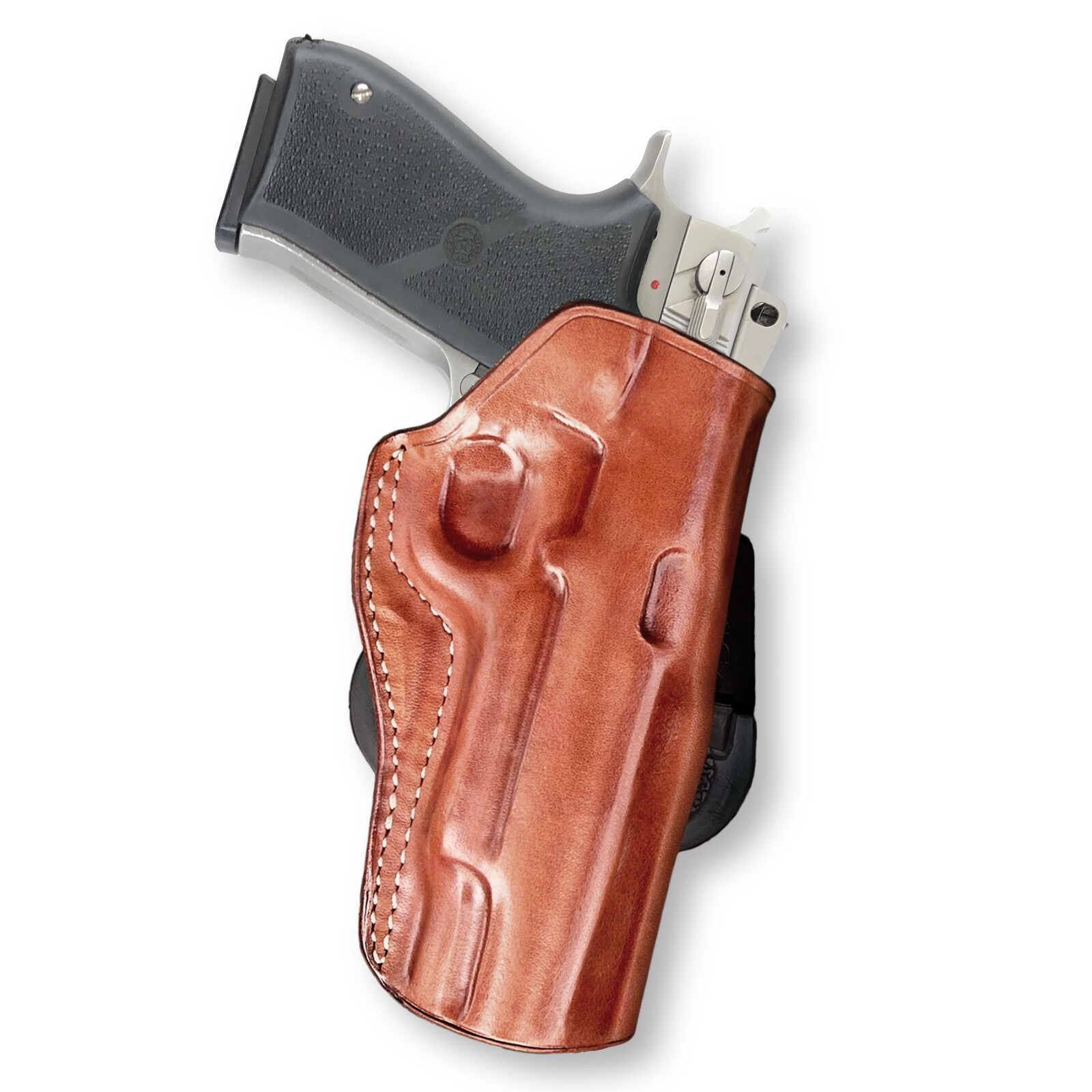 Premium Leather OWB Paddle Holster Fits, S&W Model 1006 5'' Barrel R/H #5129#