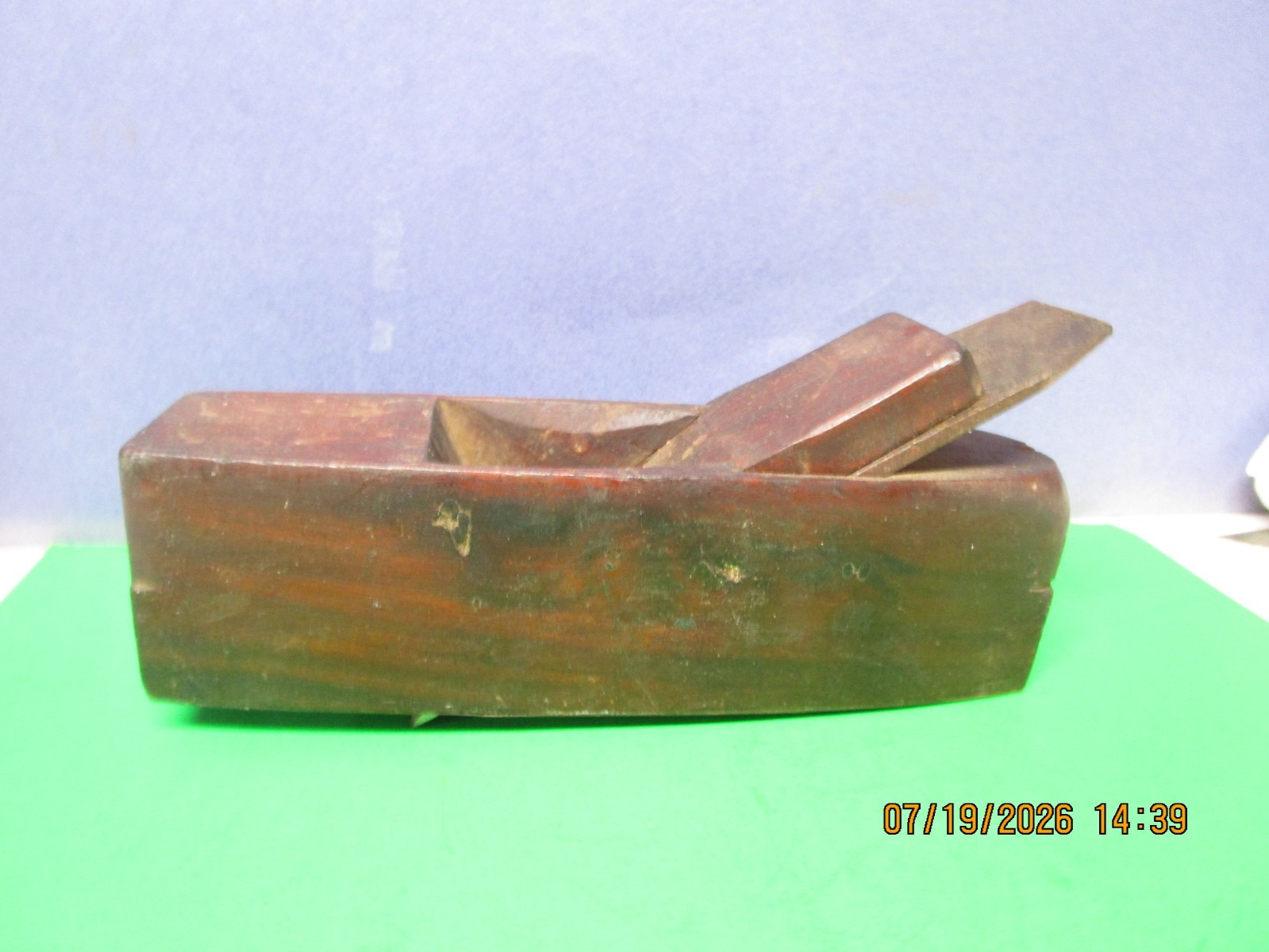 Antique Tool Buck Brothers Warranted Cast Steel 8" Wooden Plane