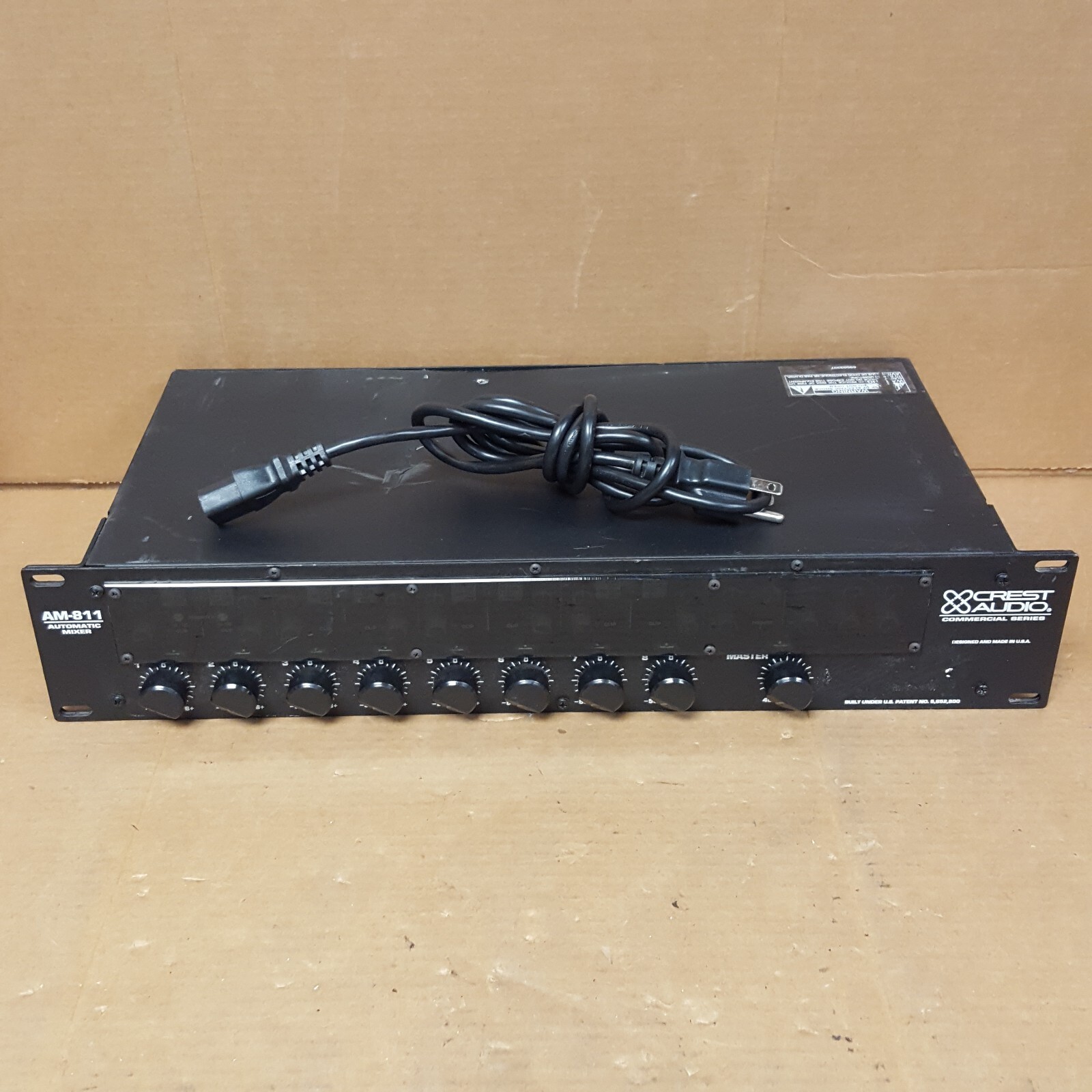 Crest Audio Automatic Mixer AM-811 (Powers On) w/Power Cord - USED