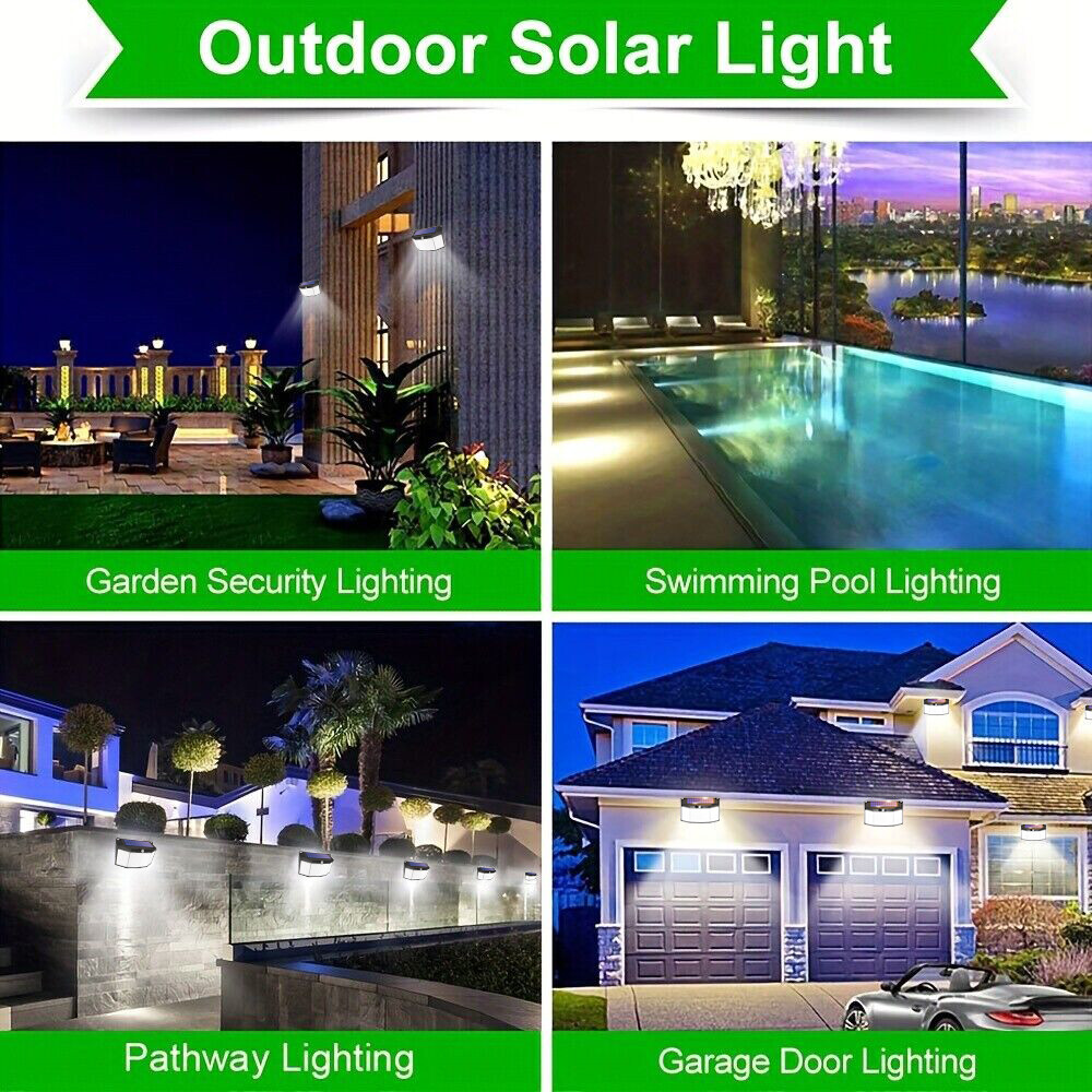576 LED Solar Power Wall Light PIR Motion Sensor Outdoor Garden Security Lamp