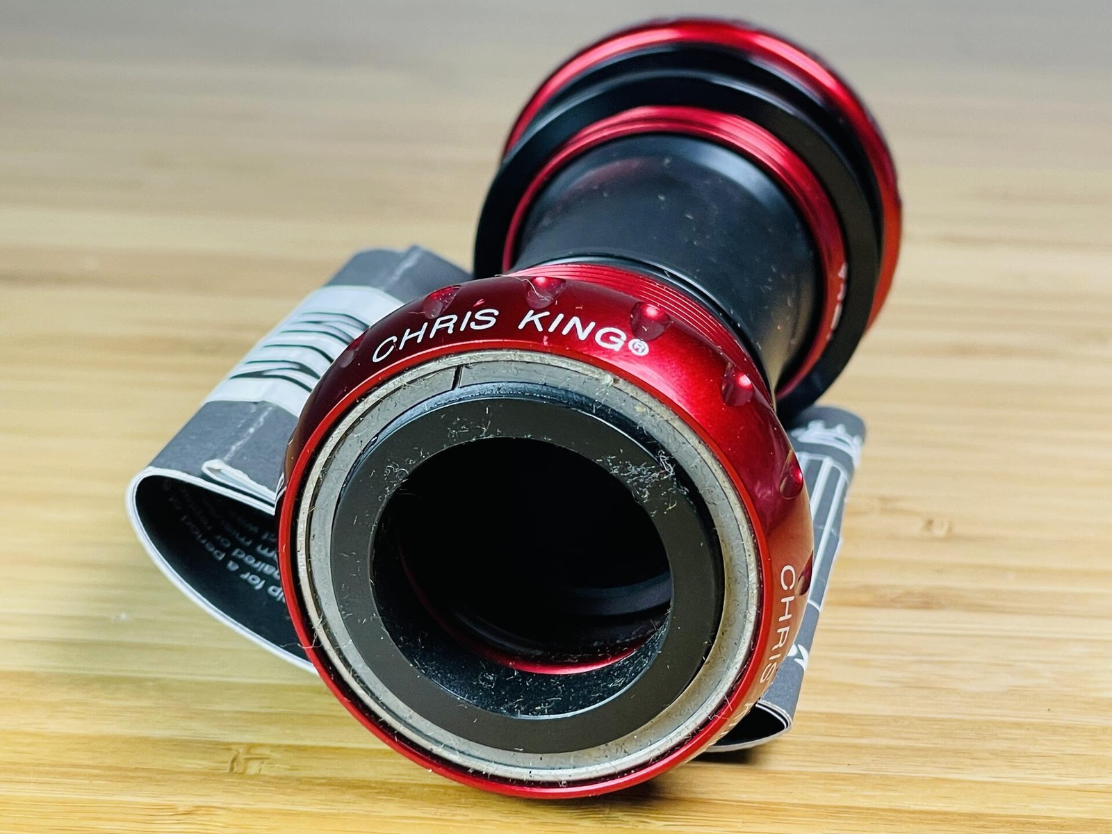 NOS Chris King MTN BSA 24mm Threadfit Bottom Bracket A-Type 68-73mm - Red