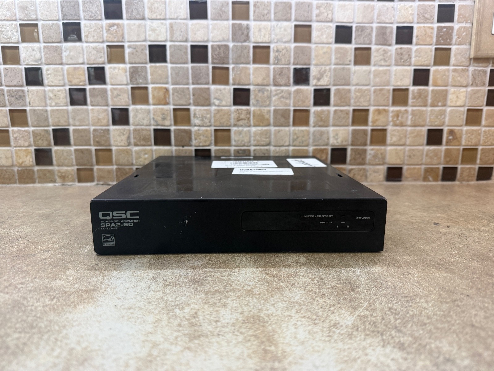 QSC SPA2-60 2-Channel 60 Watt 100V Per Channel Power Amplifier