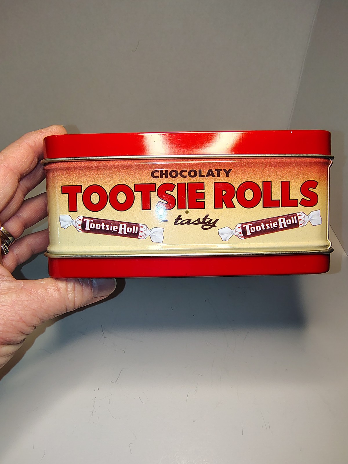 Never Used Tootsie Roll Metal Tin Lunch Box Style Retro Inspired Collectable